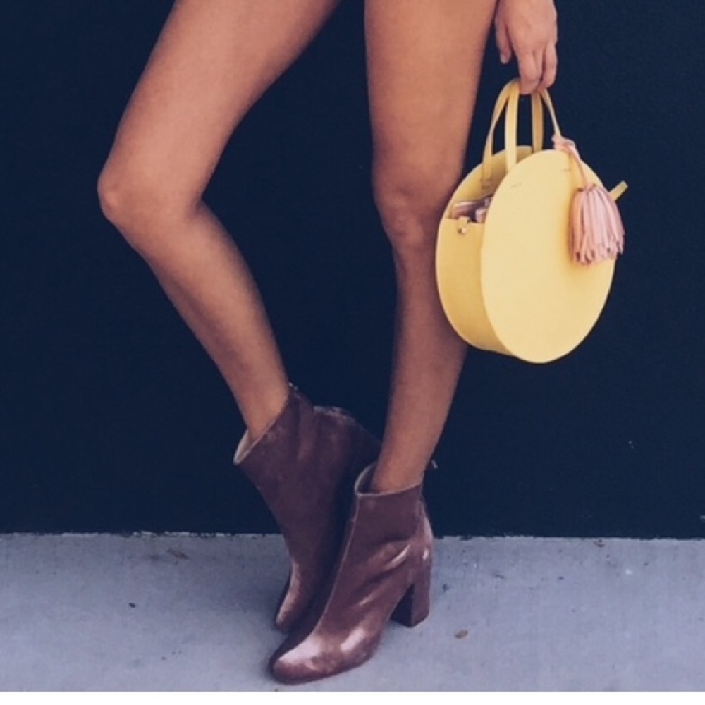 Zara velvet booties